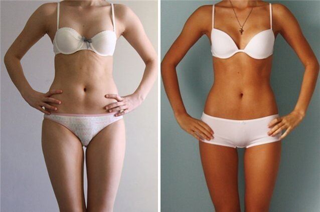 Weight loss results from smaller initial weight